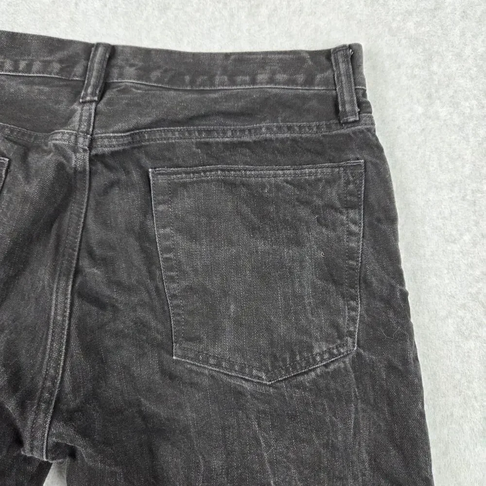 Gap Mens 34x29 Black Straight Leg Jeans